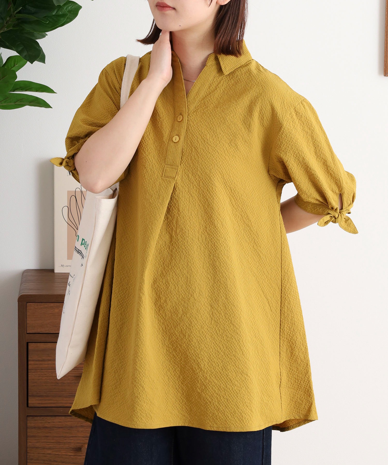 袖リボンシャツチュニック - 画像 (11)