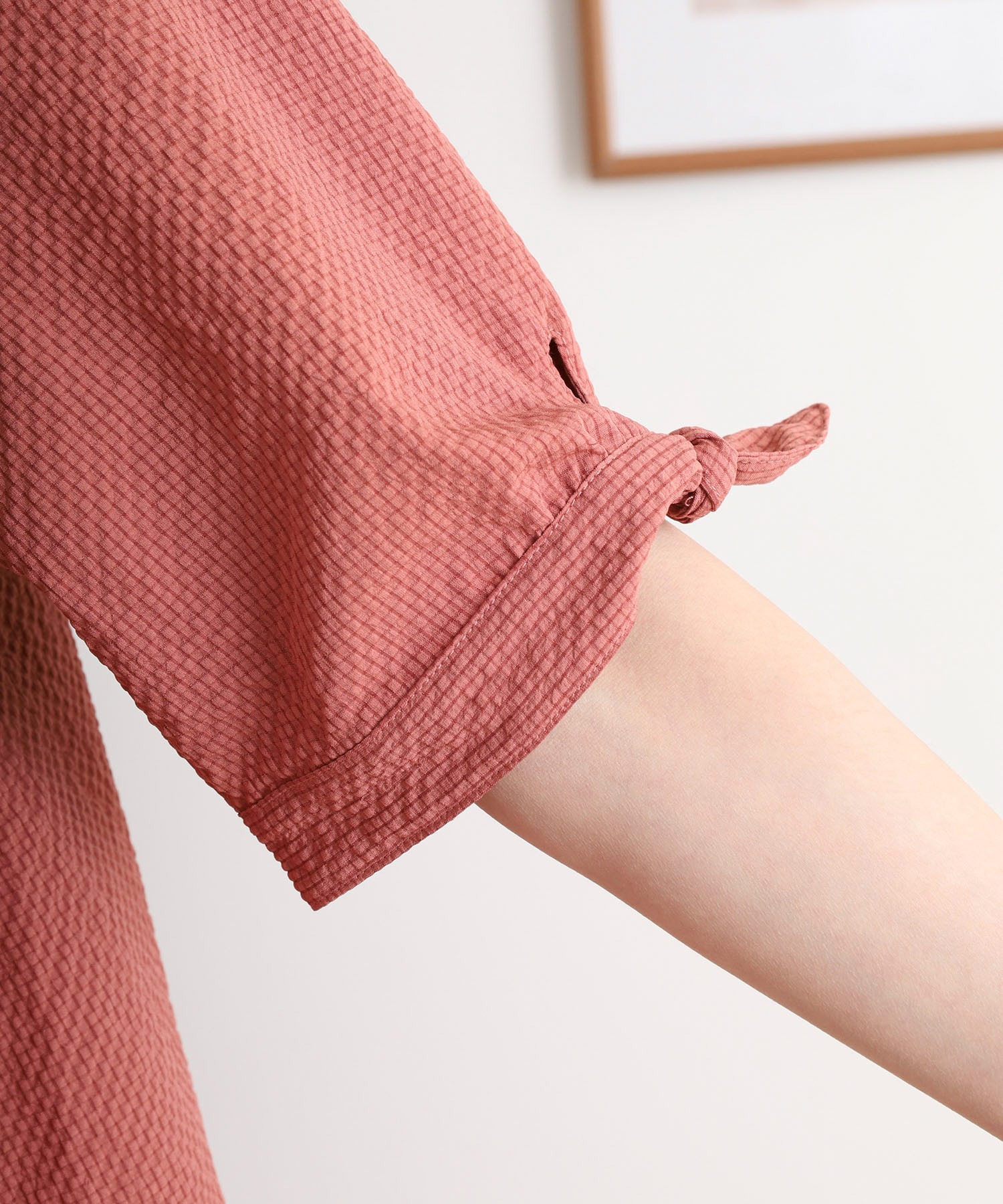 袖リボンシャツチュニック - 画像 (7)