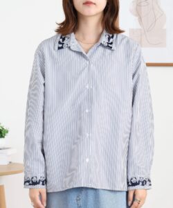 パンダ刺繍シャツ