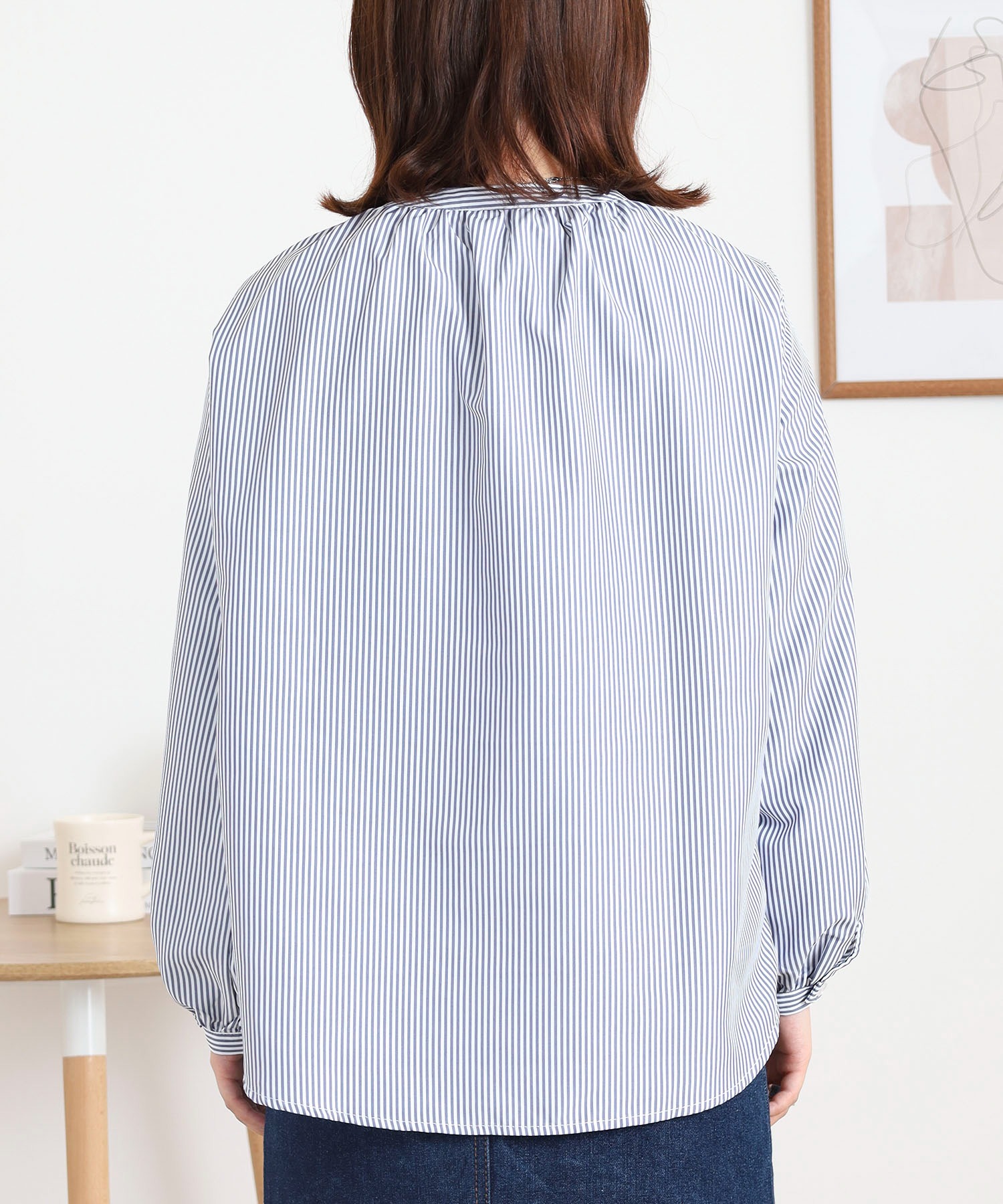 袖猫刺繍ブラウス - 画像 (11)