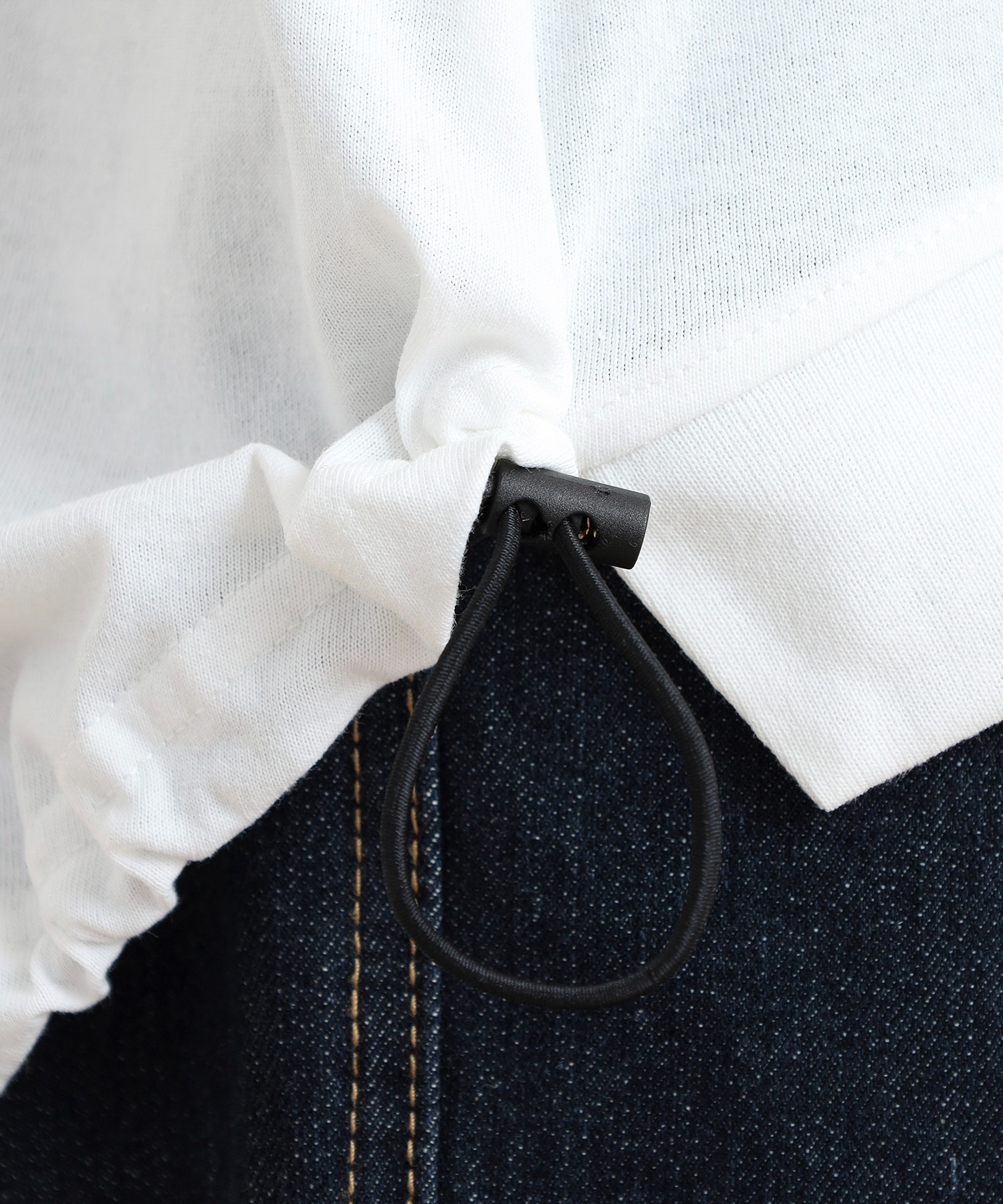 裾ドロストコード刺繍 長袖プルオーバー - 画像 (9)