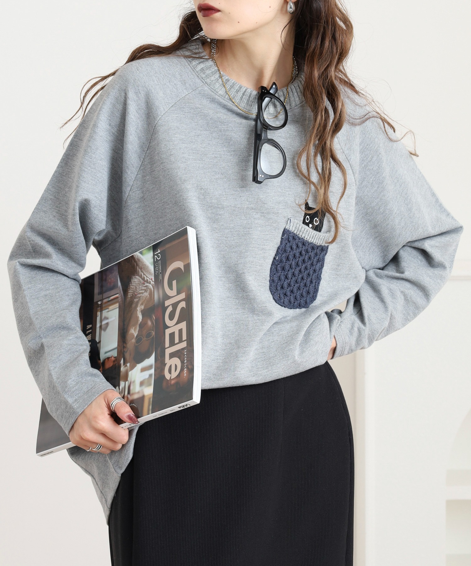 ニットポケットプルオーバー - 画像 (4)