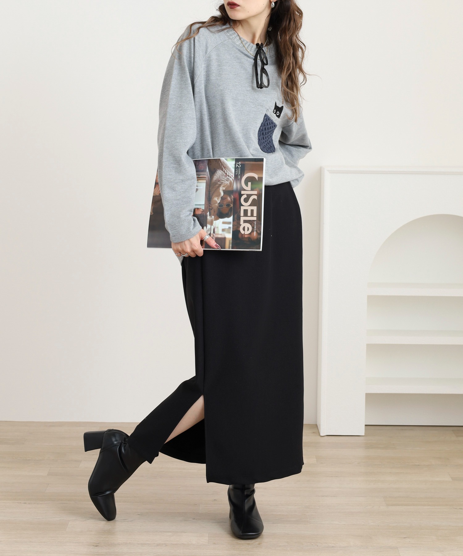 ニットポケットプルオーバー - 画像 (7)