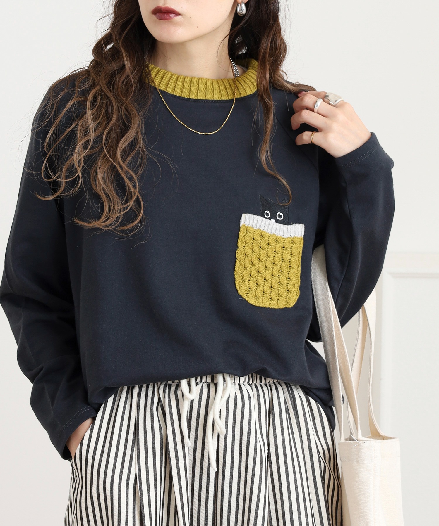 ニットポケットプルオーバー - 画像 (3)