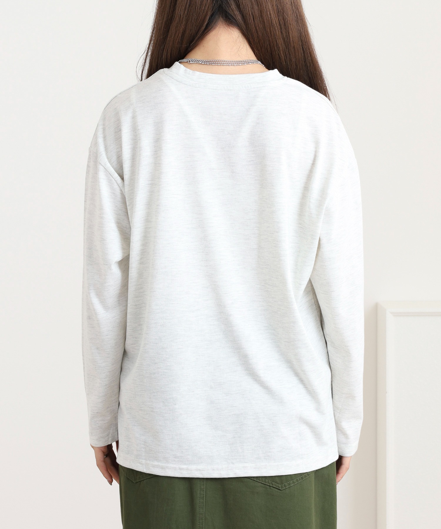 ステッチ刺繍 長袖Tシャツ - 画像 (9)