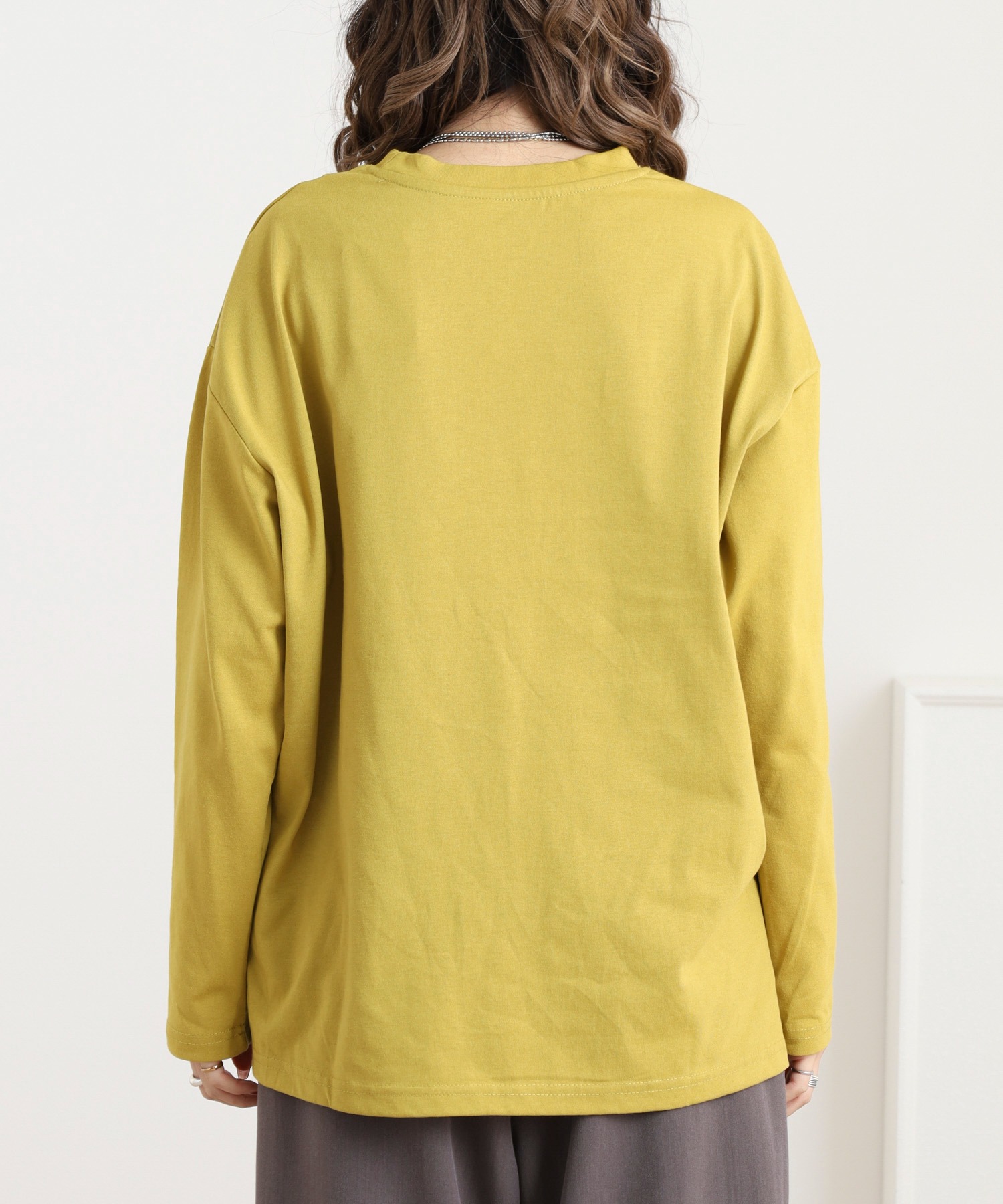 プリント+刺繍 長袖Tシャツ - 画像 (11)