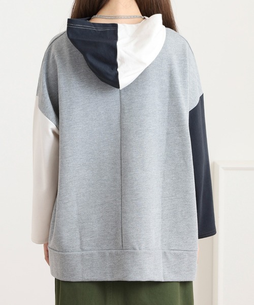 覗きネコ 刺繍ポケット付きプルパーカー - 画像 (13)