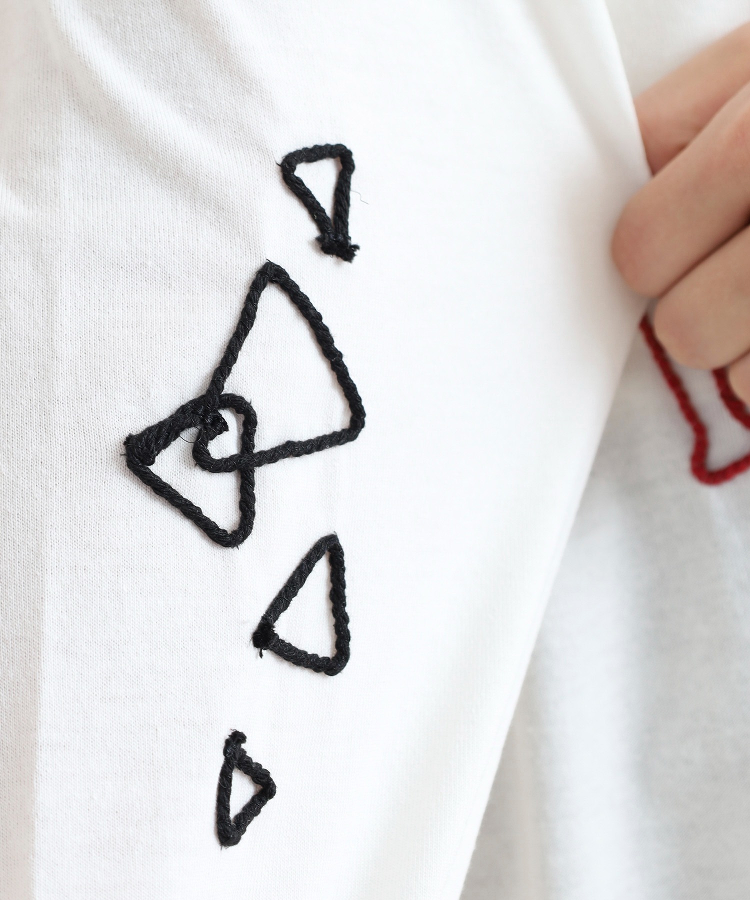 裾ドロストコード刺繍 長袖プルオーバー - 画像 (8)