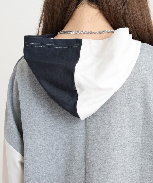 覗きネコ 刺繍ポケット付きプルパーカー - 画像 (8)