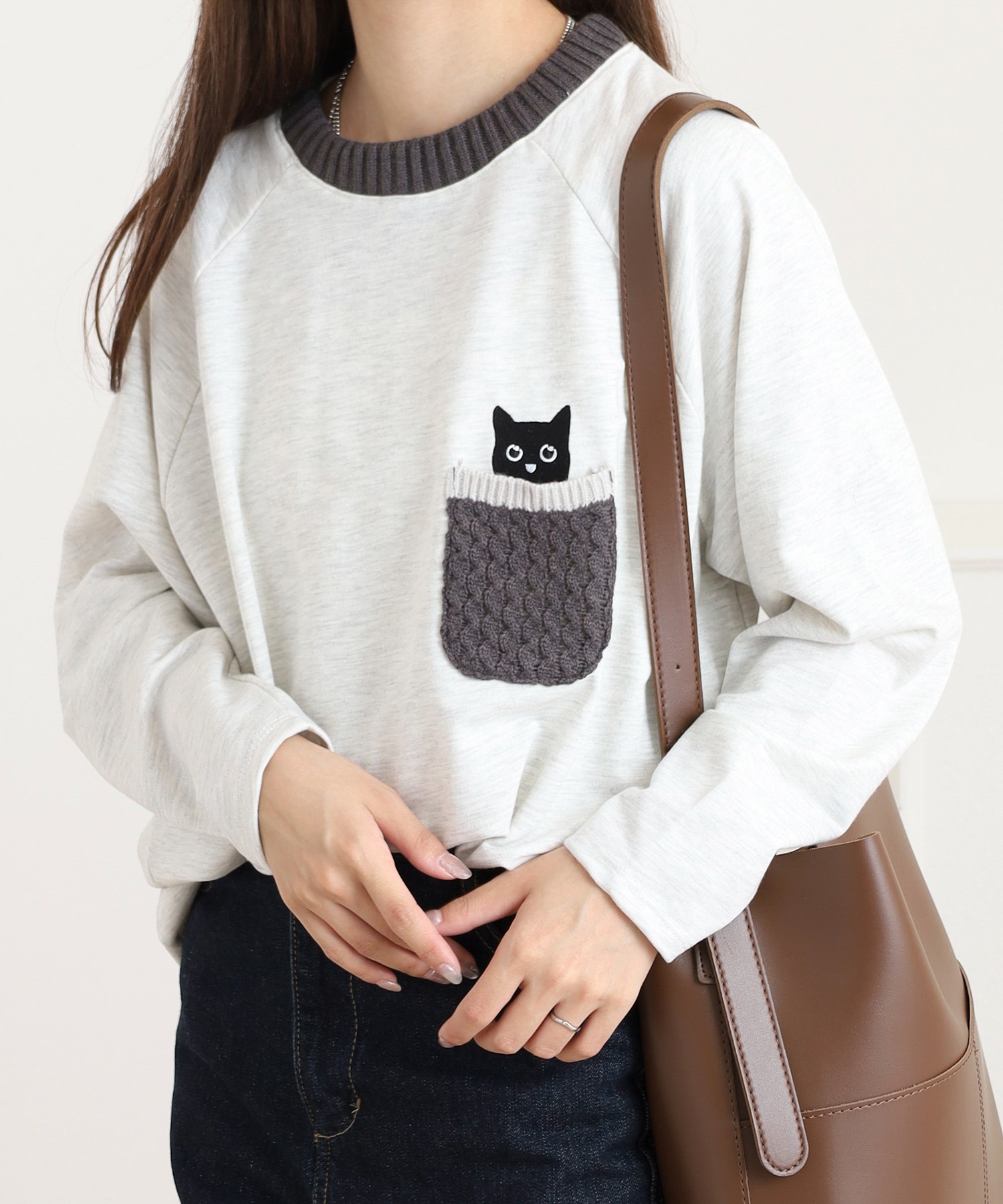 ニットポケットプルオーバー - 画像 (2)