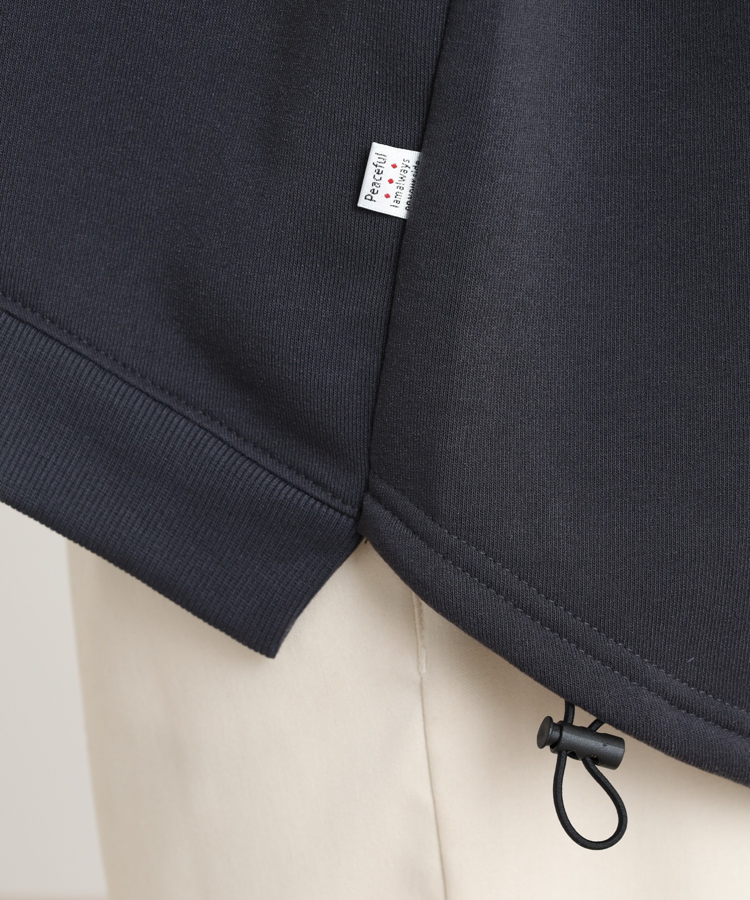 裾ドロストプルオーバー いたずらネコ刺繍 長袖 - 画像 (15)