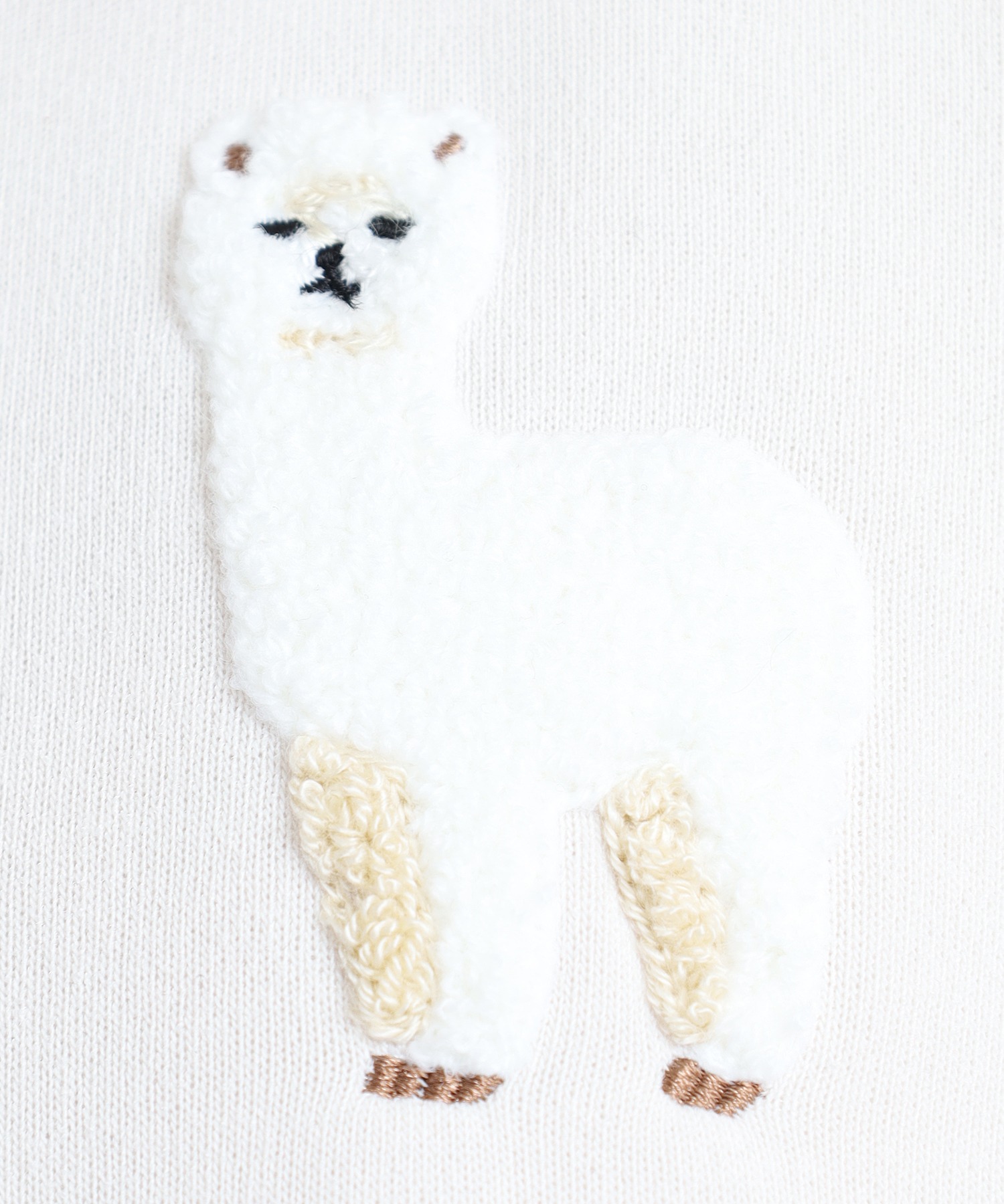 ワンポイントサガラ刺繍クルーネックプルオーバー 長袖 アルパカ - 画像 (11)