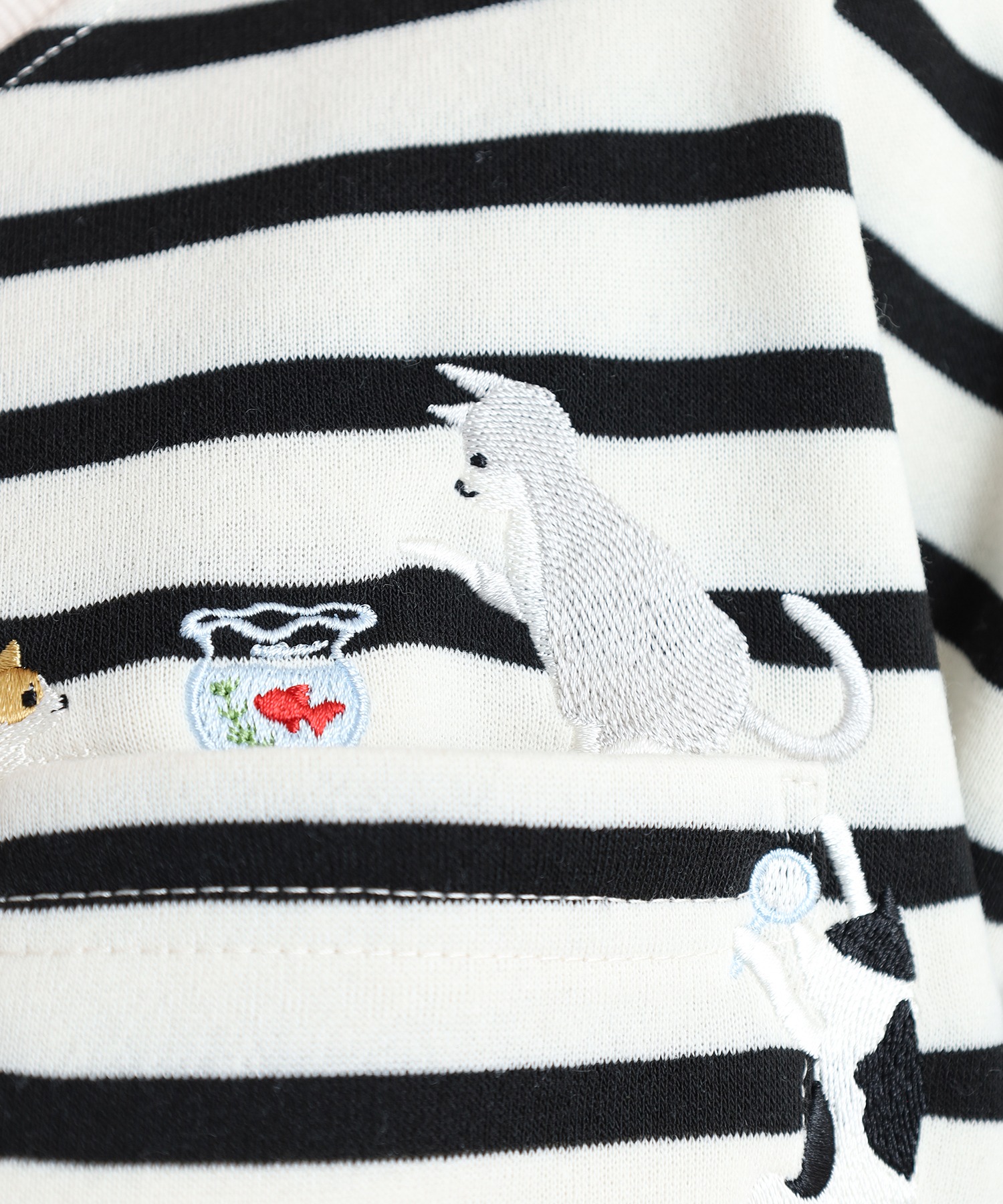 配色ステッチポケット刺繍ワンピース - 画像 (17)