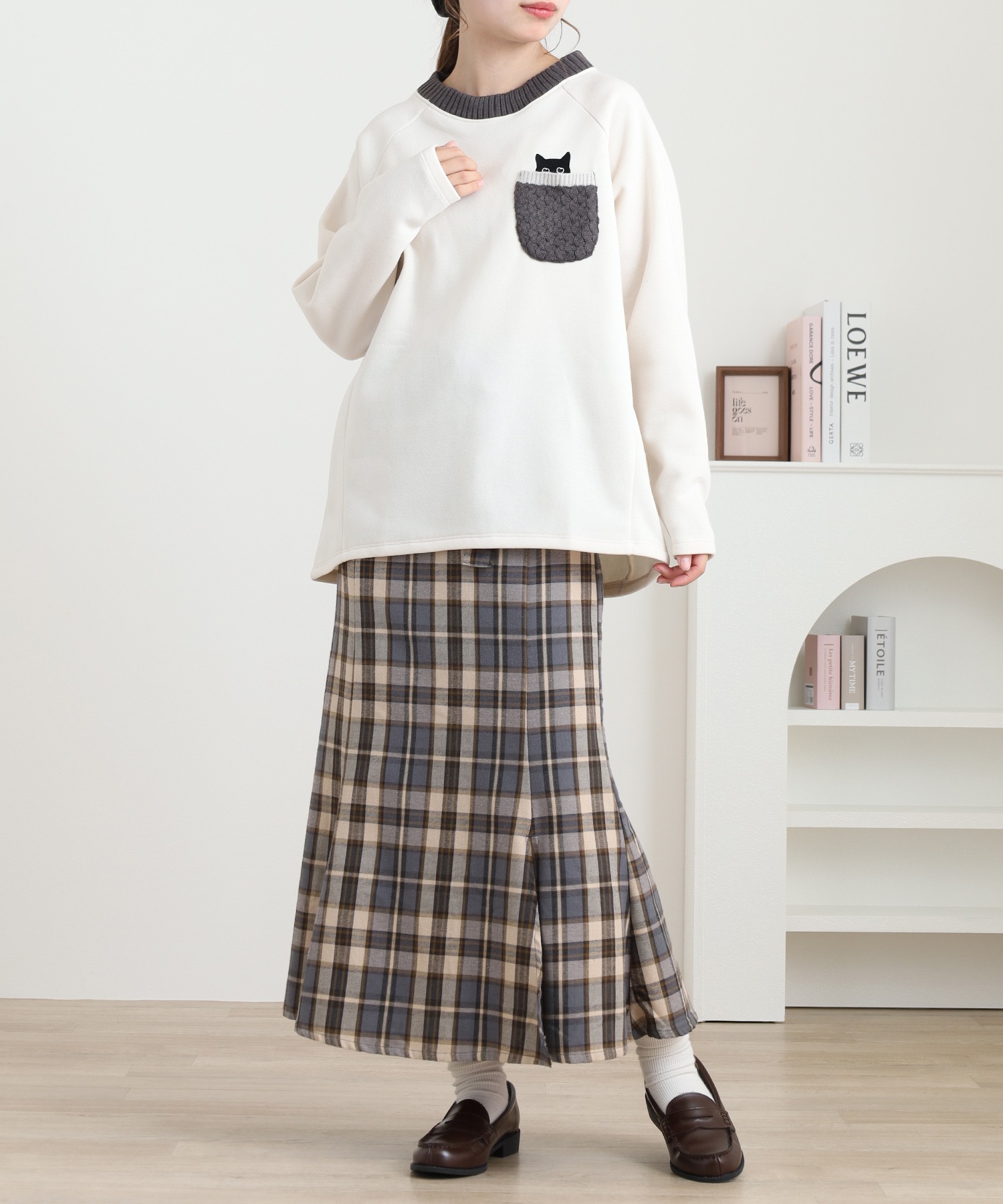 ニットポケットプルオーバー 長袖 - 画像 (3)