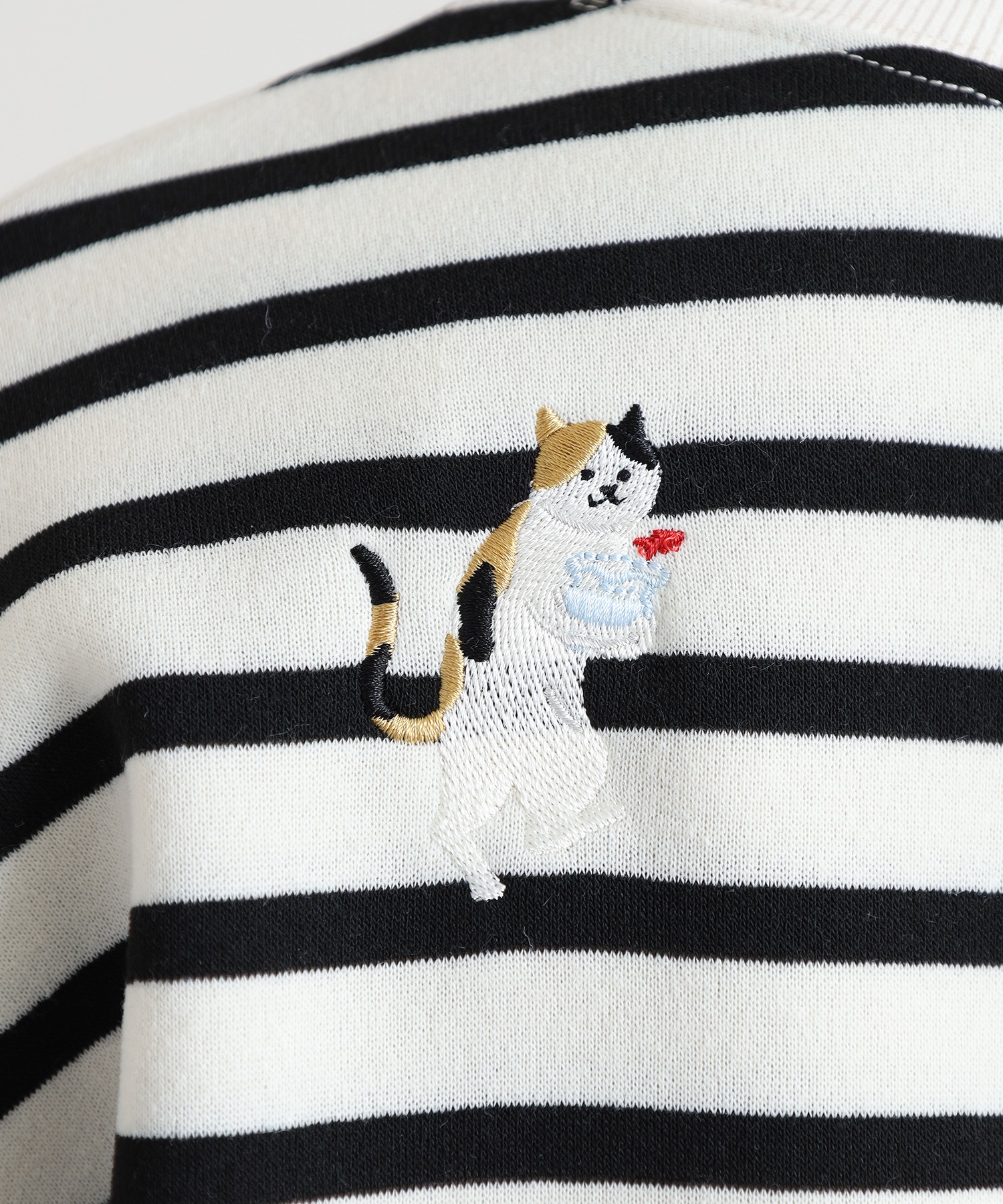 配色ステッチポケット刺繍ワンピース - 画像 (13)