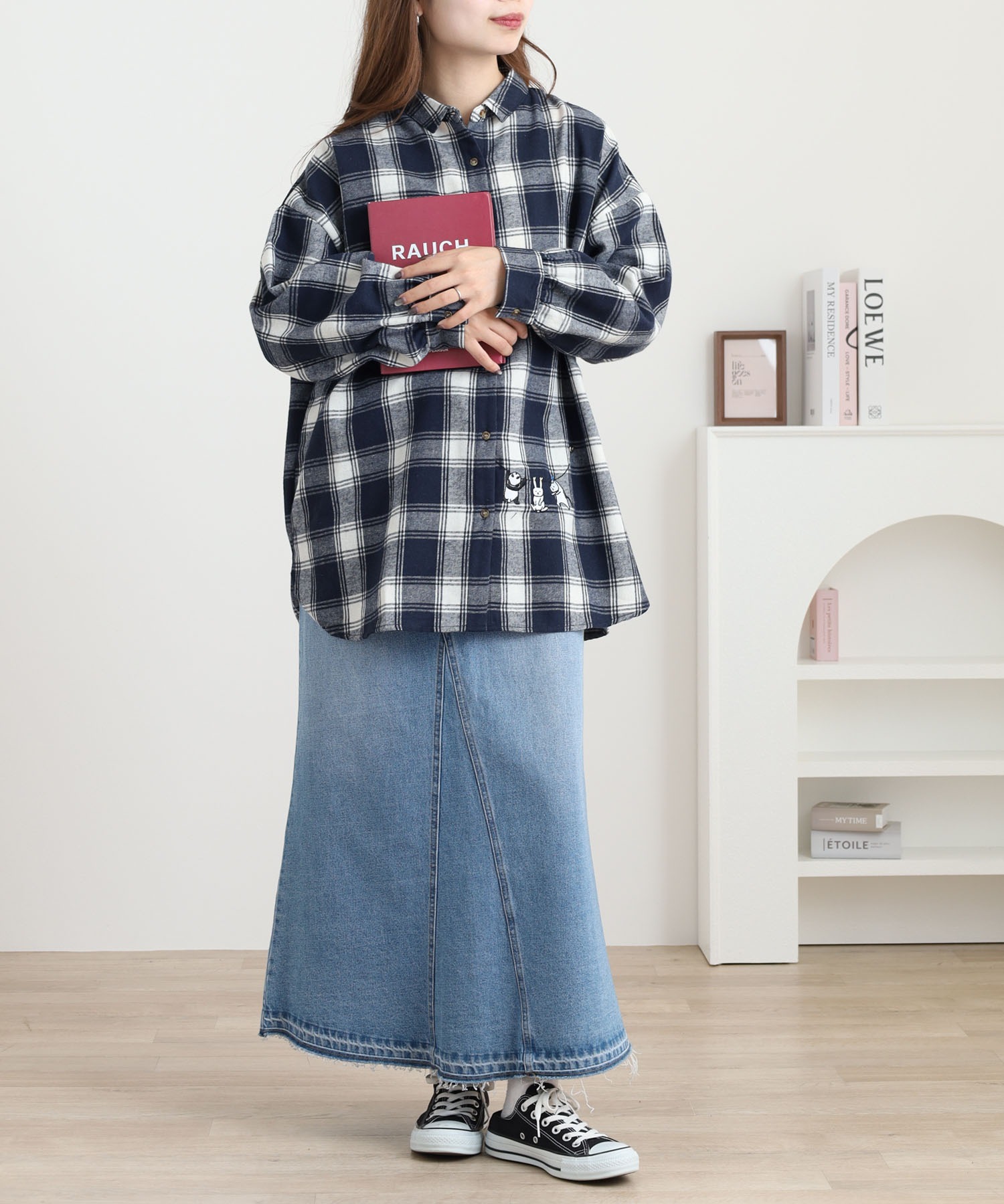 アニマル刺繍ビッグシャツ - 画像 (3)