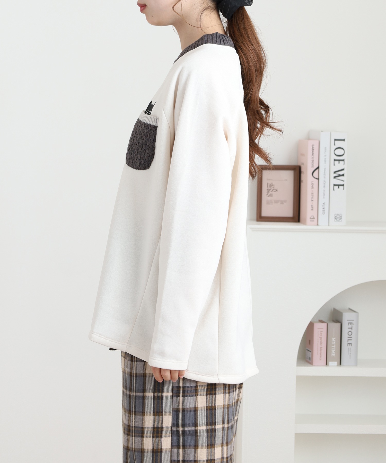 ニットポケットプルオーバー 長袖 - 画像 (8)