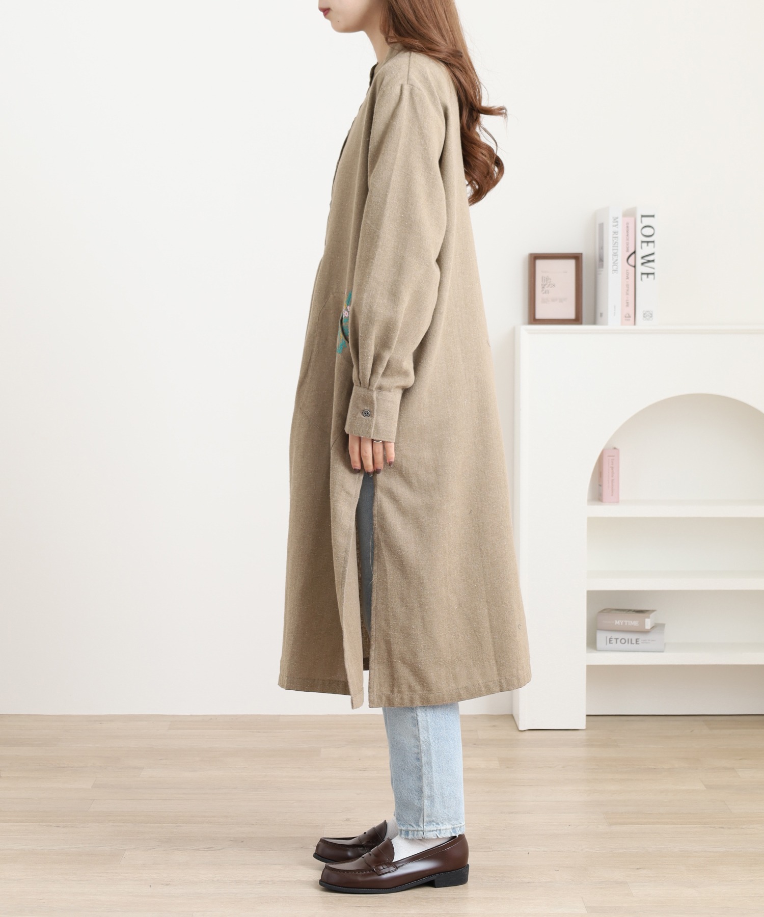 刺繍入多釦ワンピース - 画像 (8)