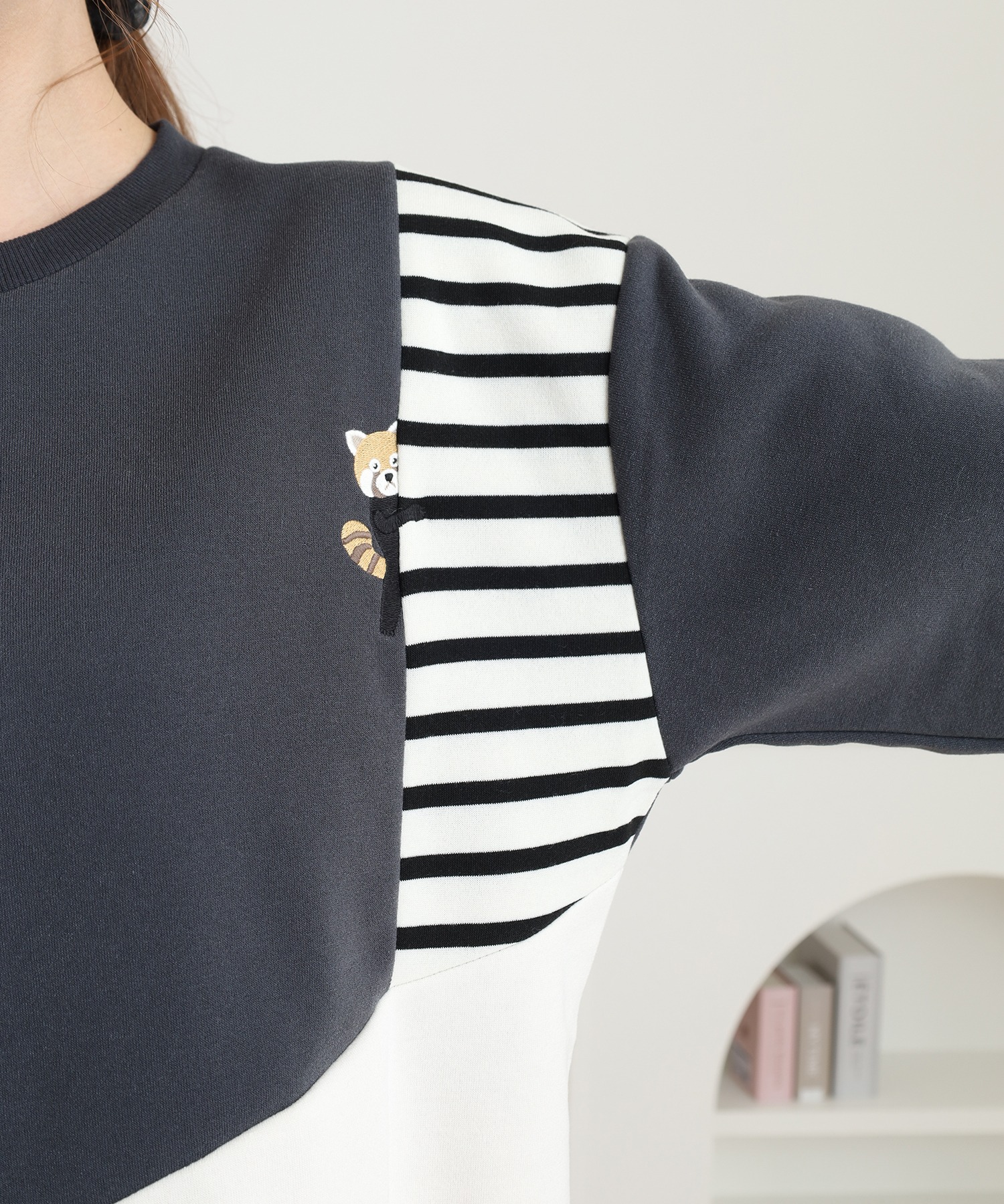 配色切替長袖プルオーバー - 画像 (13)