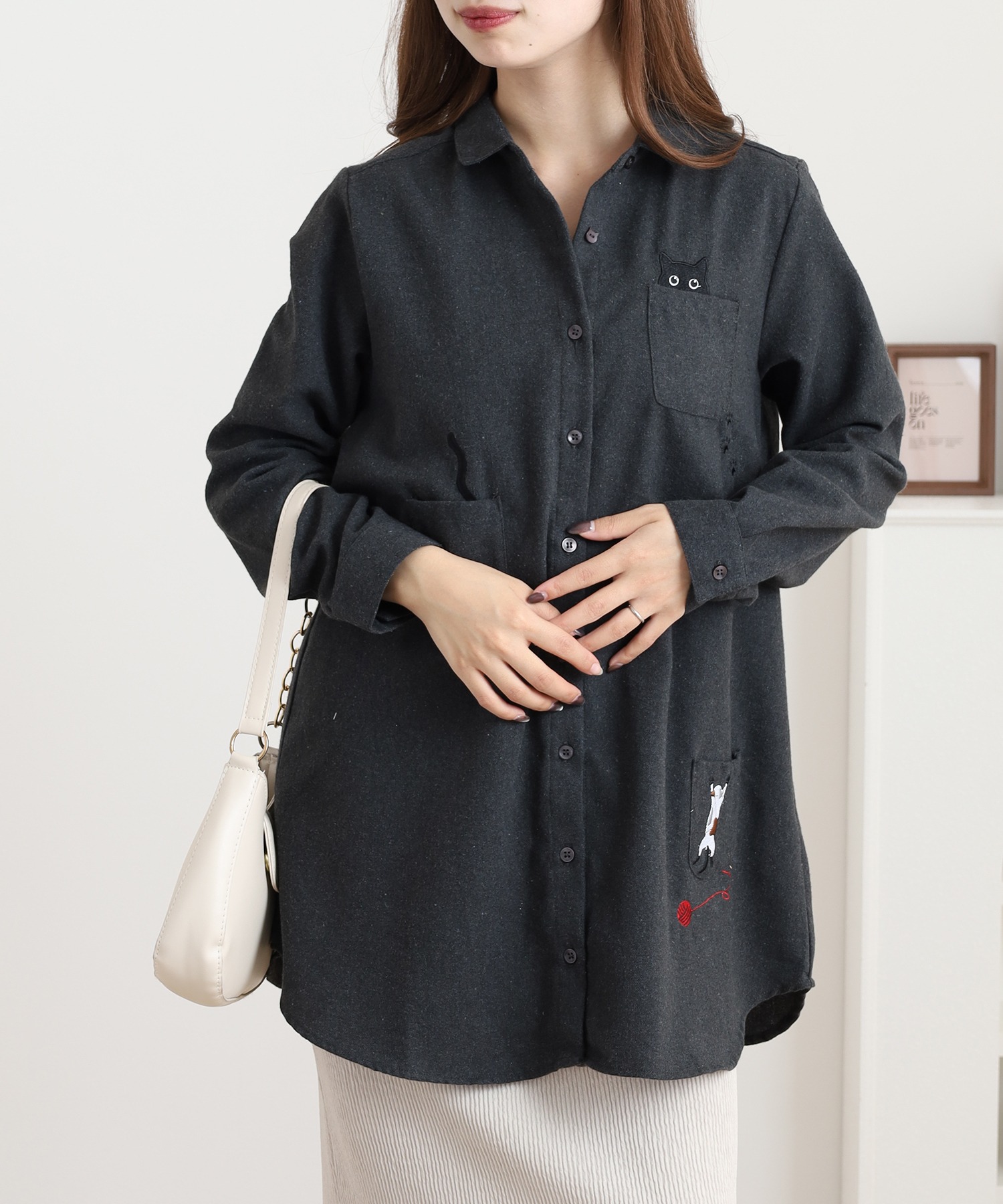 ねこだらけシャツチュニック - 画像 (7)