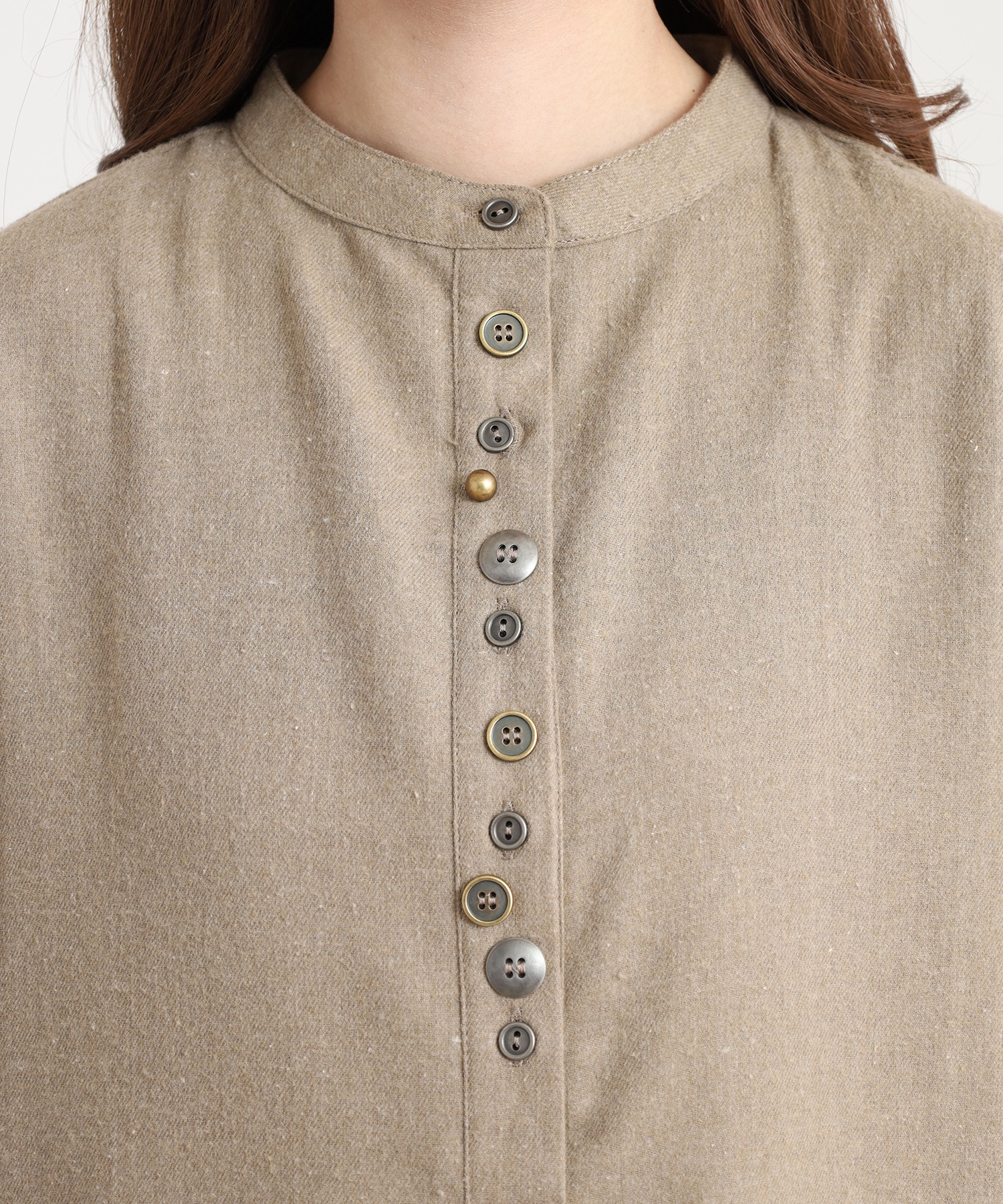 刺繍入多釦ワンピース - 画像 (15)