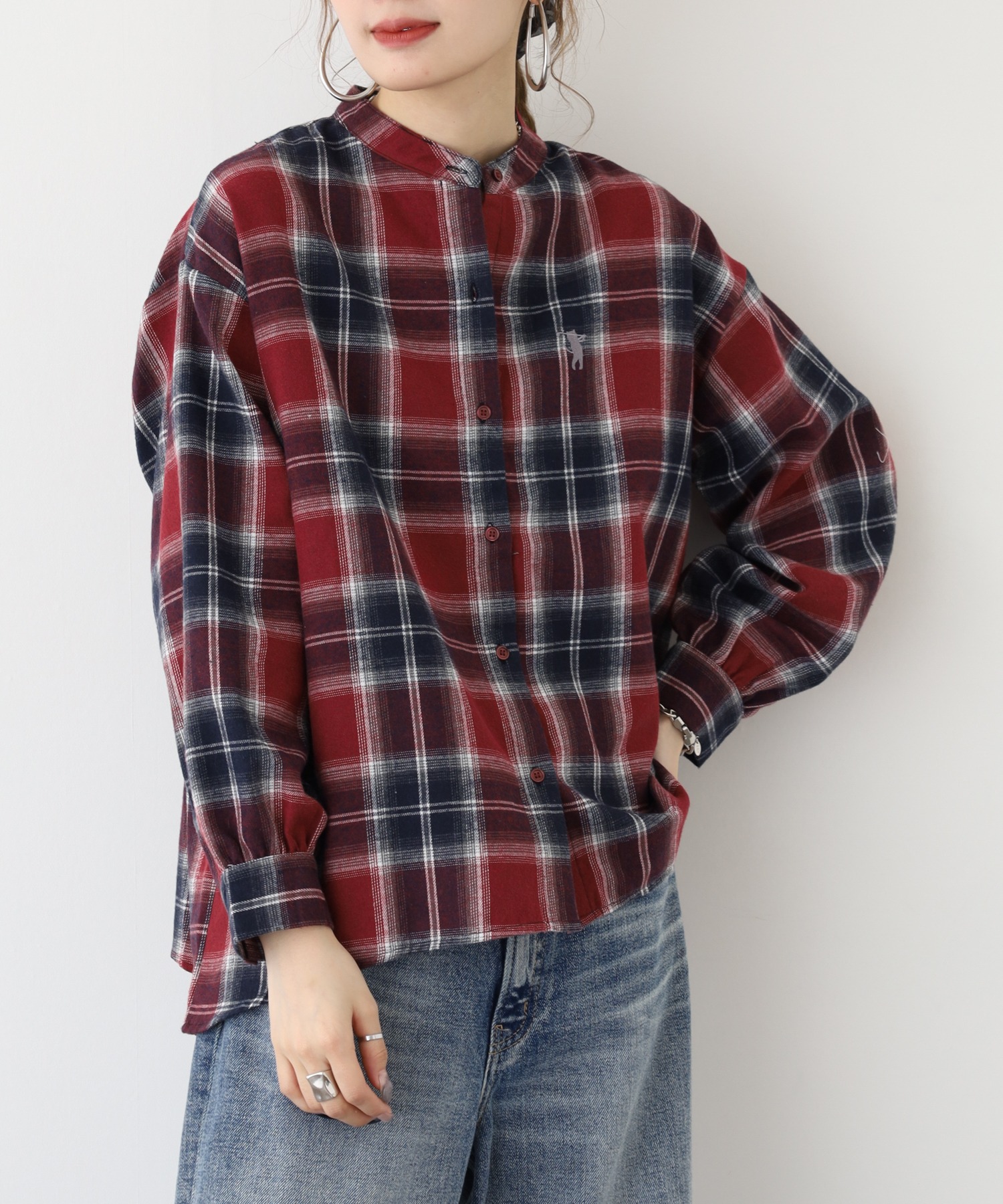 ゴルフネコ刺繍ブラウス - 画像 (4)