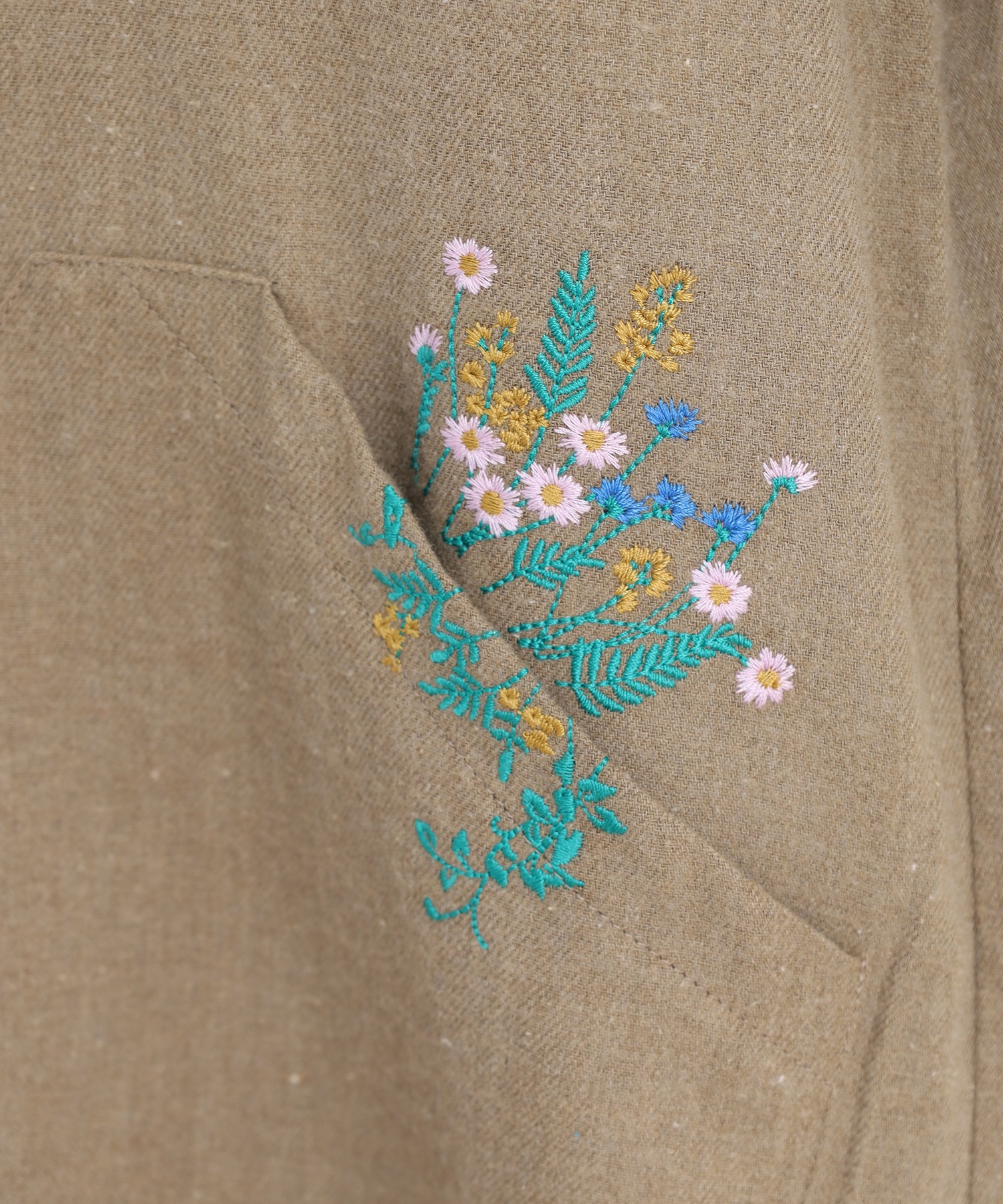 刺繍入多釦ワンピース - 画像 (14)