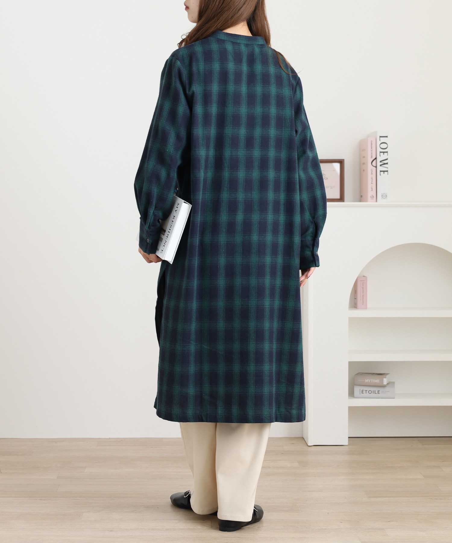 刺繍入多釦ワンピース - 画像 (7)