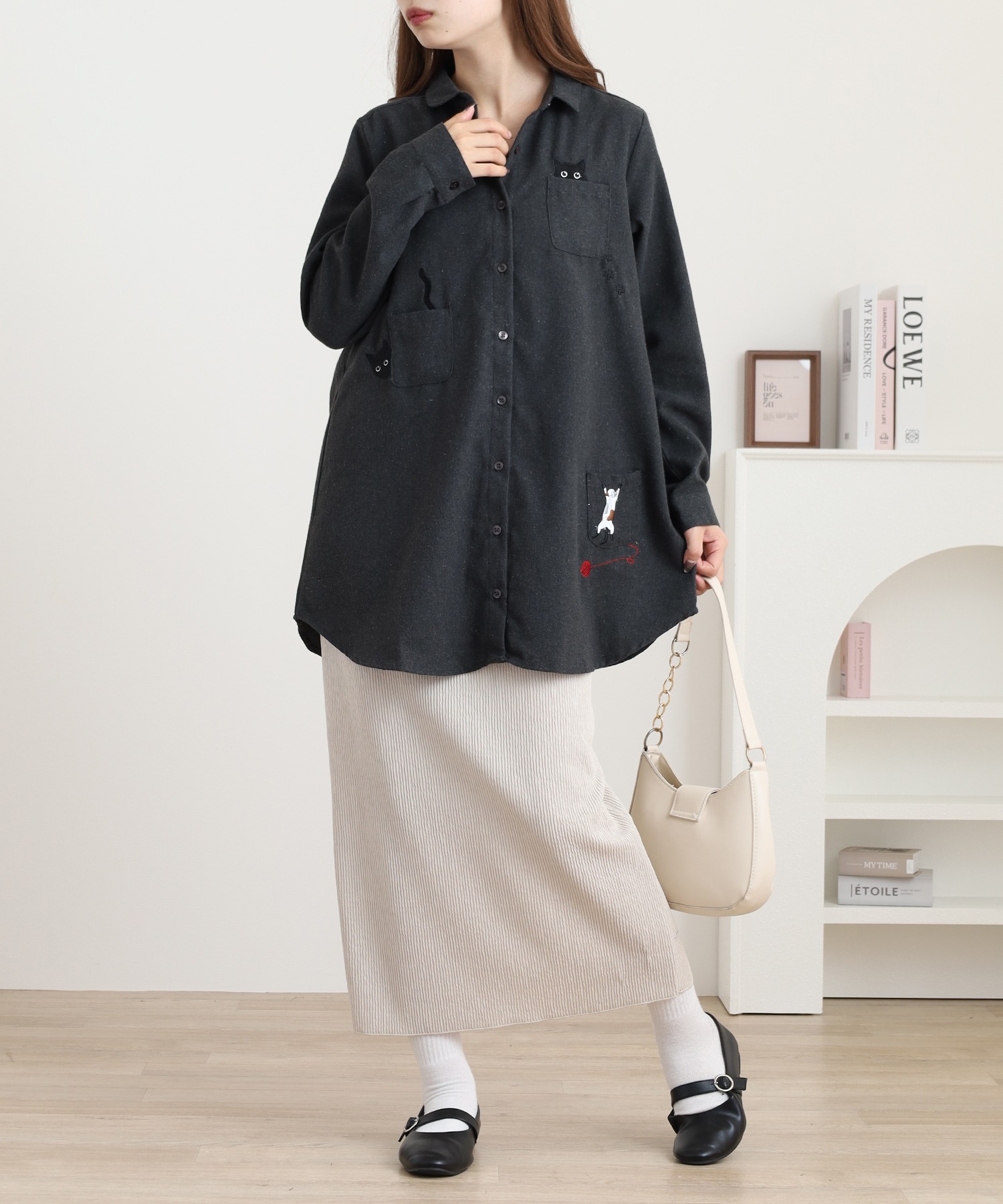 ねこだらけシャツチュニック - 画像 (8)